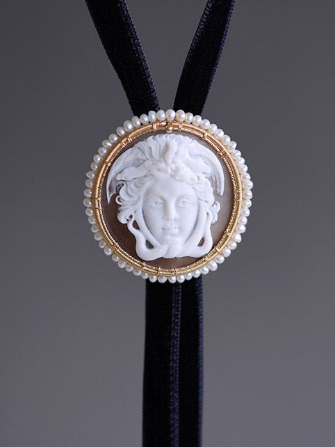 Artical Heart Medusa Bolo Tie