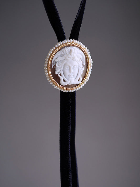 Artical Heart Medusa Bolo Tie