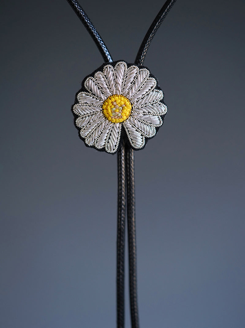Artical Heart Daisy Bolo Tie