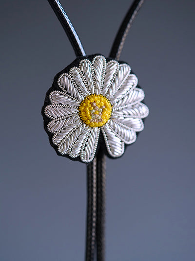Artical Heart Daisy Bolo Tie
