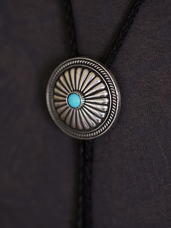Artical Heart Chrysanth Bolo Tie