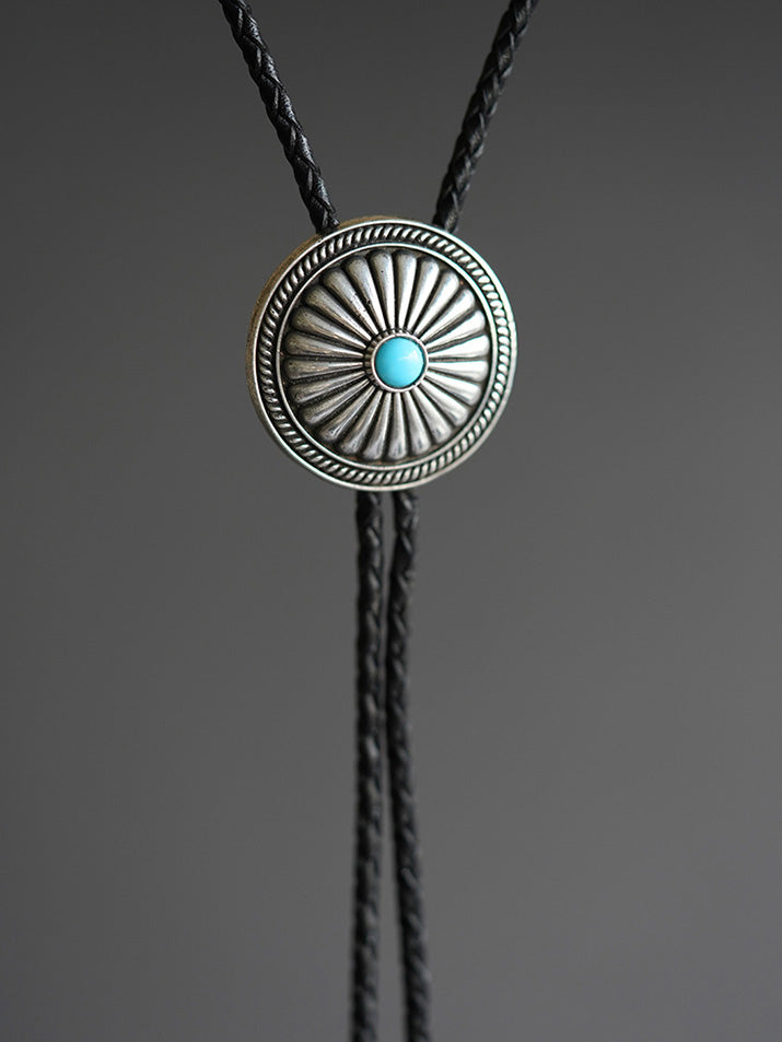 Artical Heart Chrysanth Bolo Tie