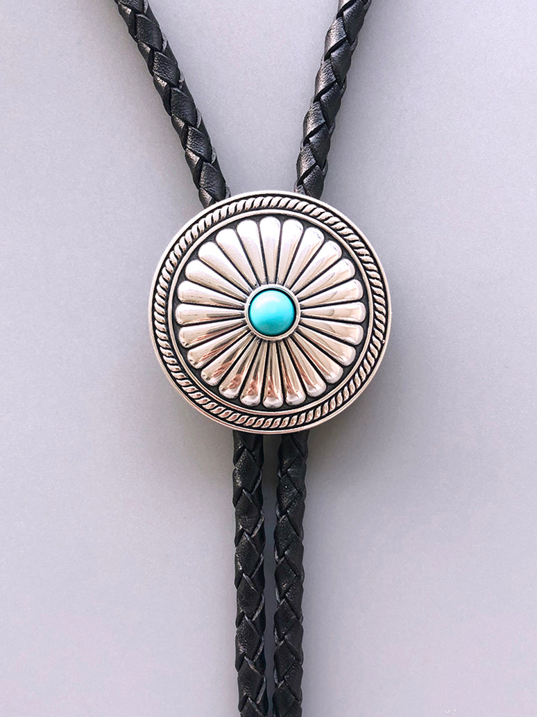 Artical Heart Chrysanth Bolo Tie