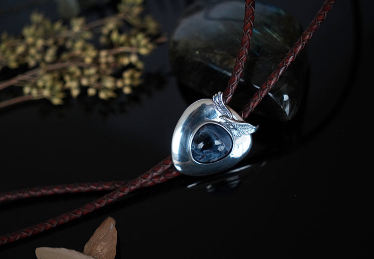 The Contained Tempest: Pietersite Bolo Tie