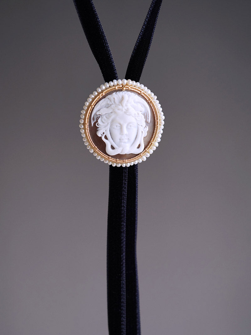 Artical Heart Medusa Bolo Tie
