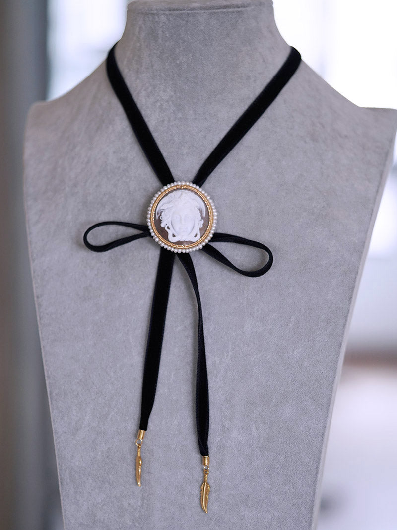 Artical Heart Medusa Bolo Tie