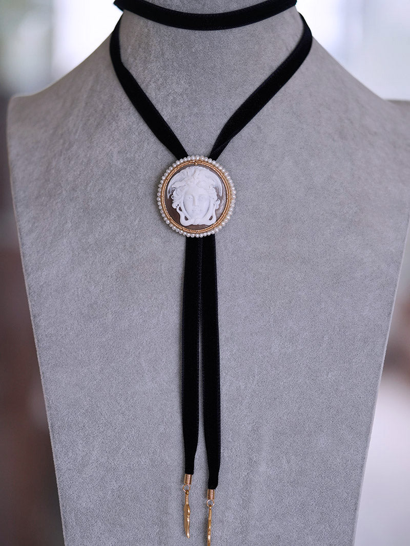 Artical Heart Medusa Bolo Tie