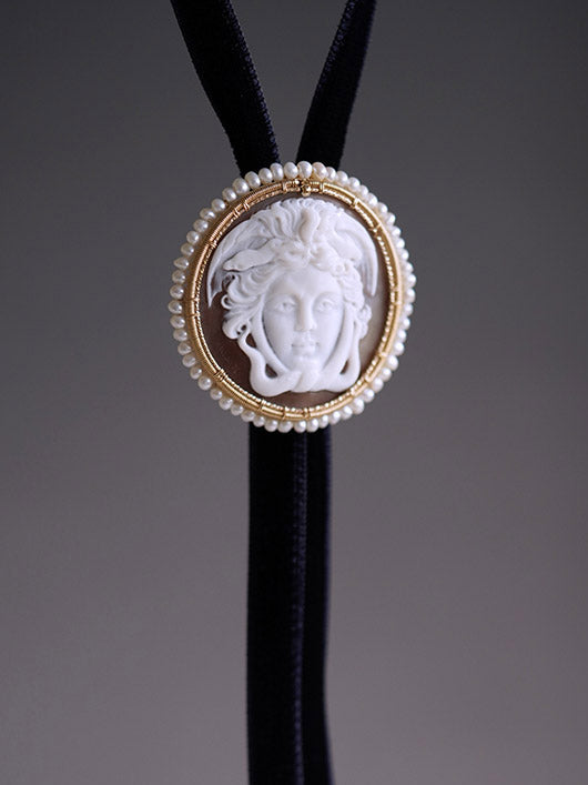 Artical Heart Medusa Bolo Tie