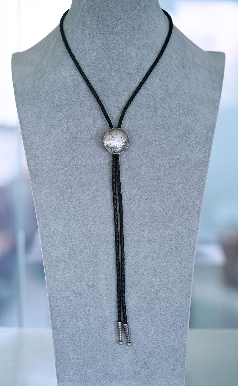 The Order of Wings: German Shield Eagle Solid Silver Bolo Tie