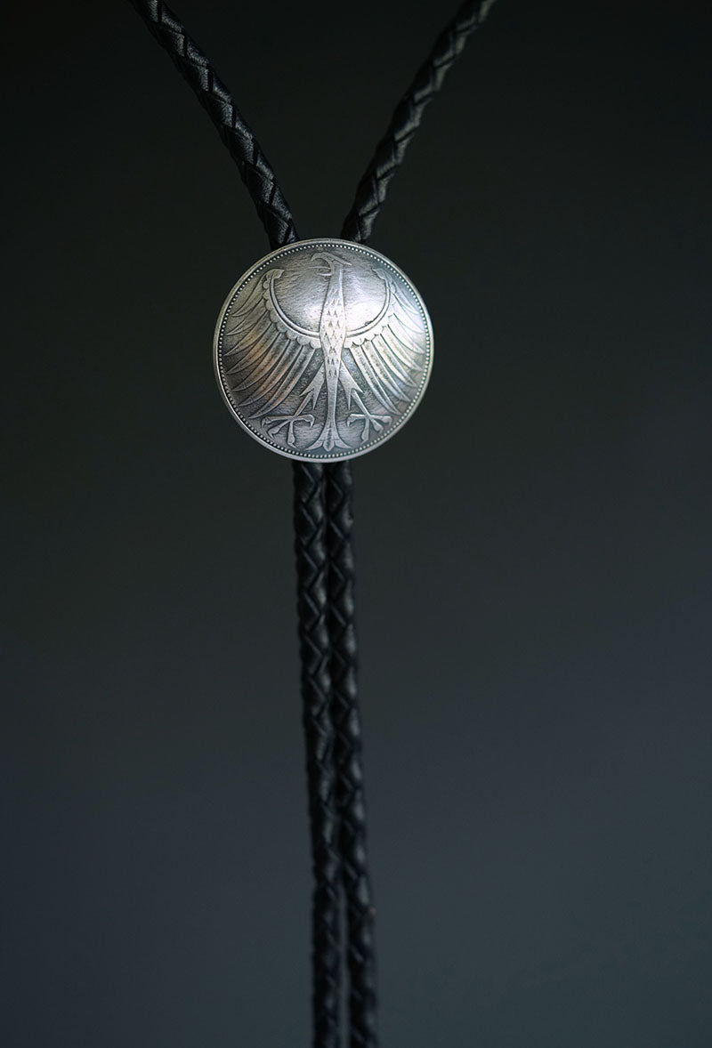 The Order of Wings: German Shield Eagle Solid Silver Bolo Tie