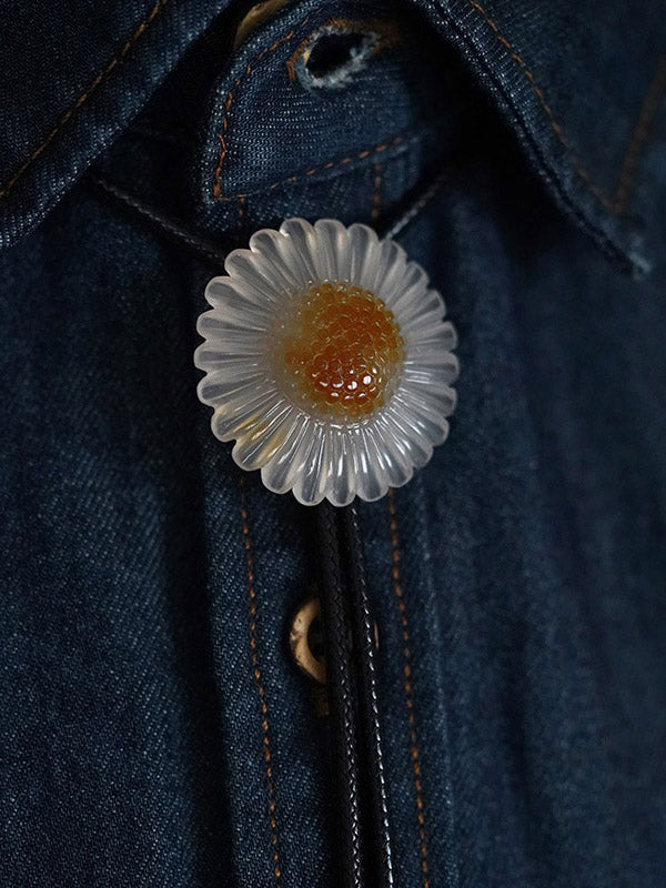 Artical Heart Daisy Bolo Tie