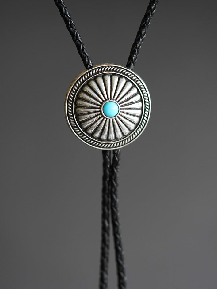 Artical Heart Chrysanth Bolo Tie