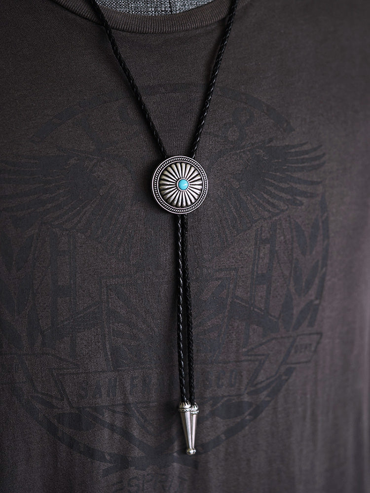 Artical Heart Chrysanth Bolo Tie