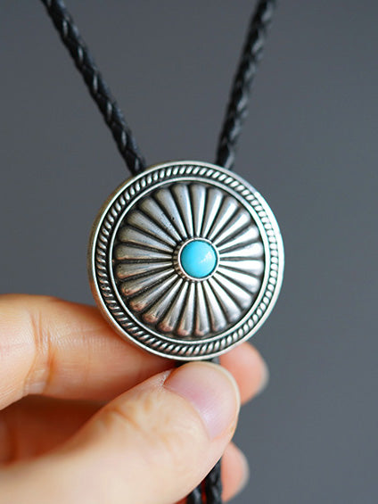 Artical Heart Chrysanth Bolo Tie