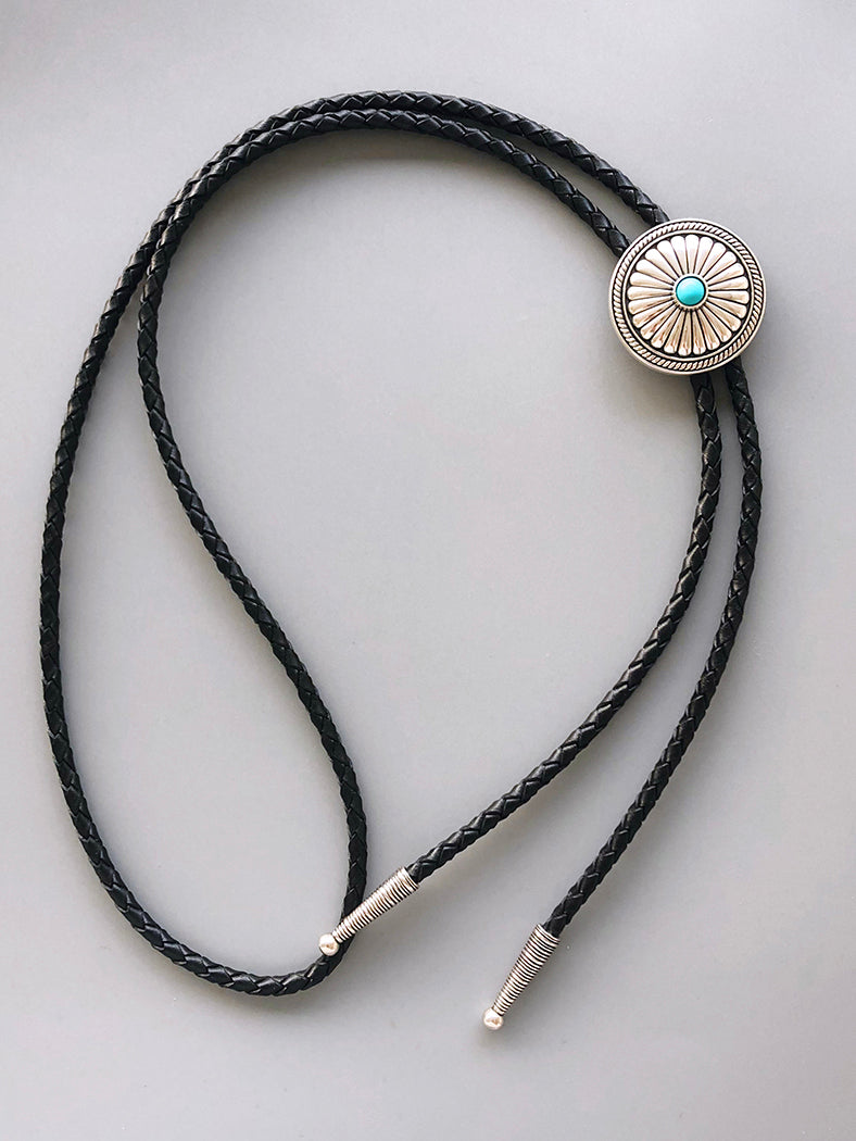 Artical Heart Chrysanth Bolo Tie
