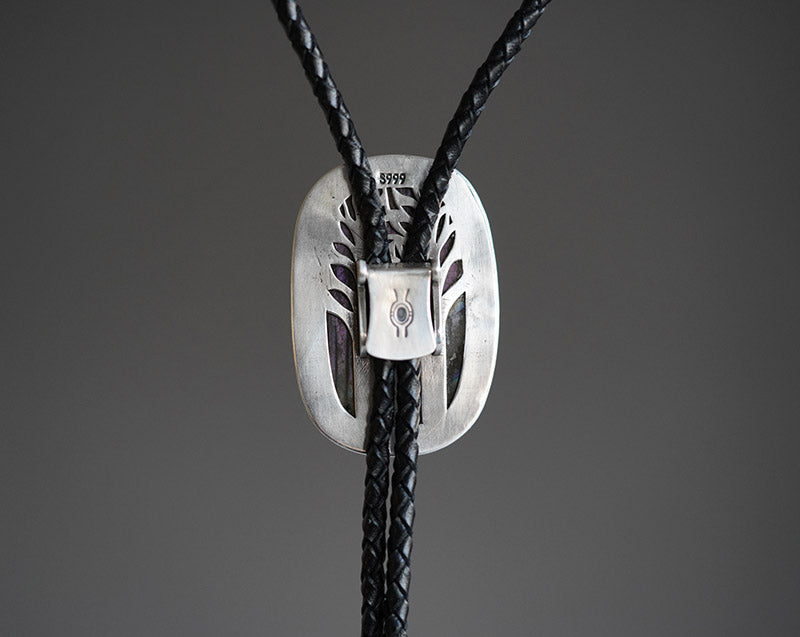 “The Elusive Stag”  Purple Labradorite Artisan Bolo Tie (One of One)