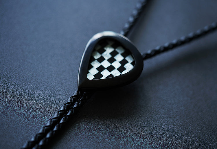 The Rock Pilgrim Bolo Tie: Stainless Steel Detachable Guitar Pick Edition