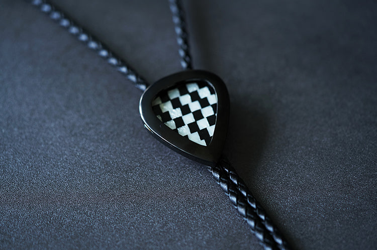 The Rock Pilgrim Bolo Tie: Stainless Steel Detachable Guitar Pick Edition